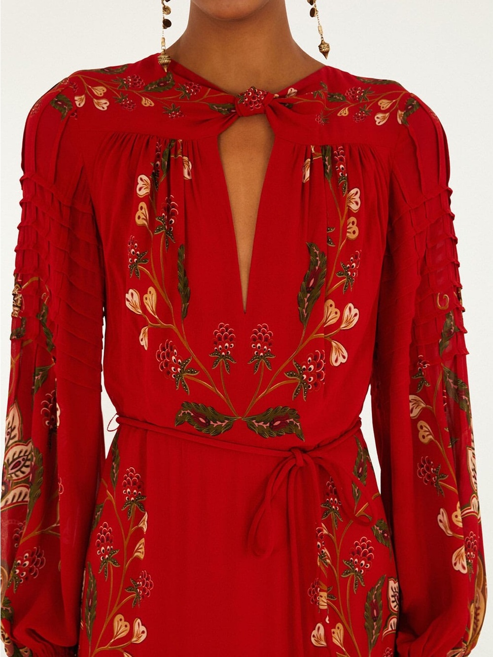 FARM Rio Red Embroidered Maxi Dress - Picture 3 of 5